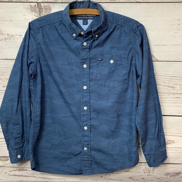 NWOT Tommy Hilfiger Button Down Shirt 12/14 - Picture 1 of 4